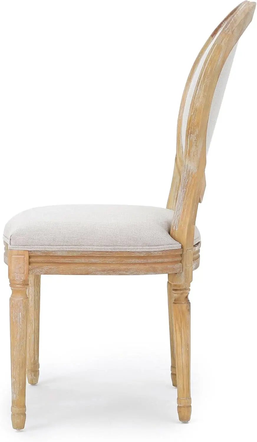 Phinnaeus Beige Polyester Fabric Dining Chairs Set Of 2 from PriceLows™