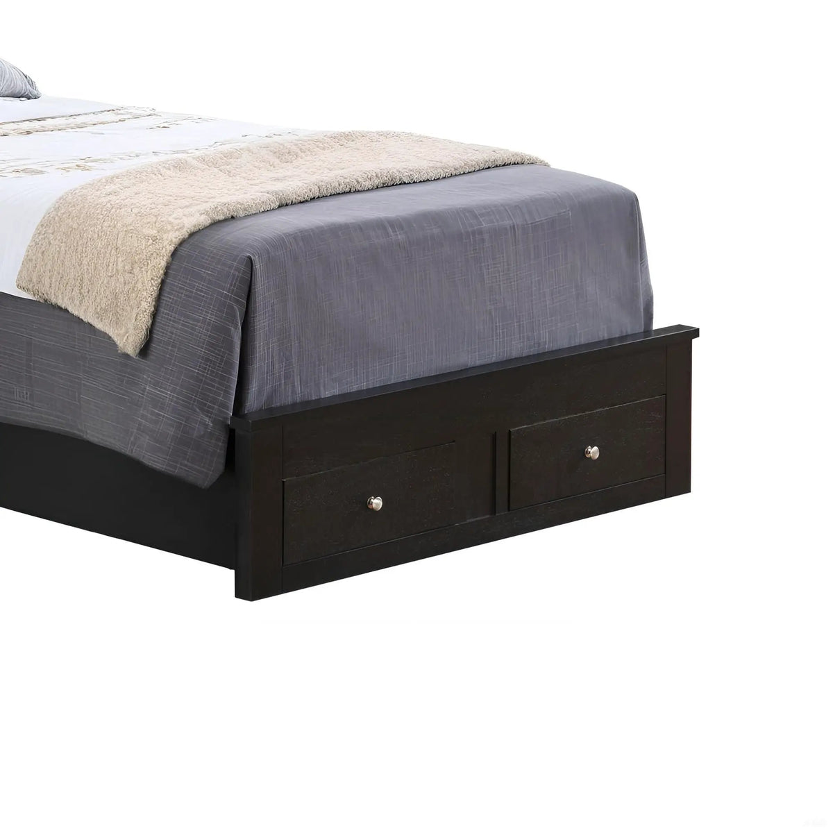 Modern Storage Bed | Ample Bedroom Storage | Wood And Manufactured Wood | 81 Inch Length