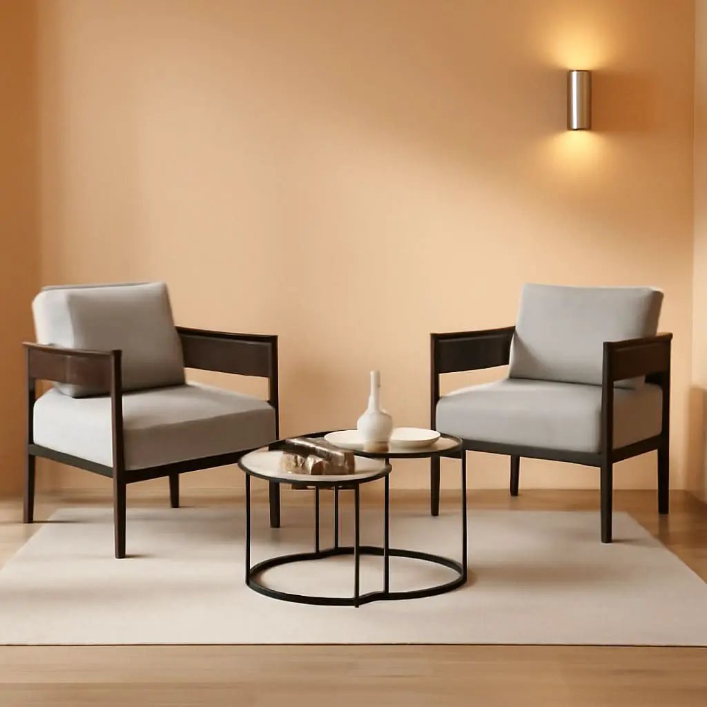 4 Piece Outdoor Wicker Conversation Set With 2 Chairs from PriceLows™