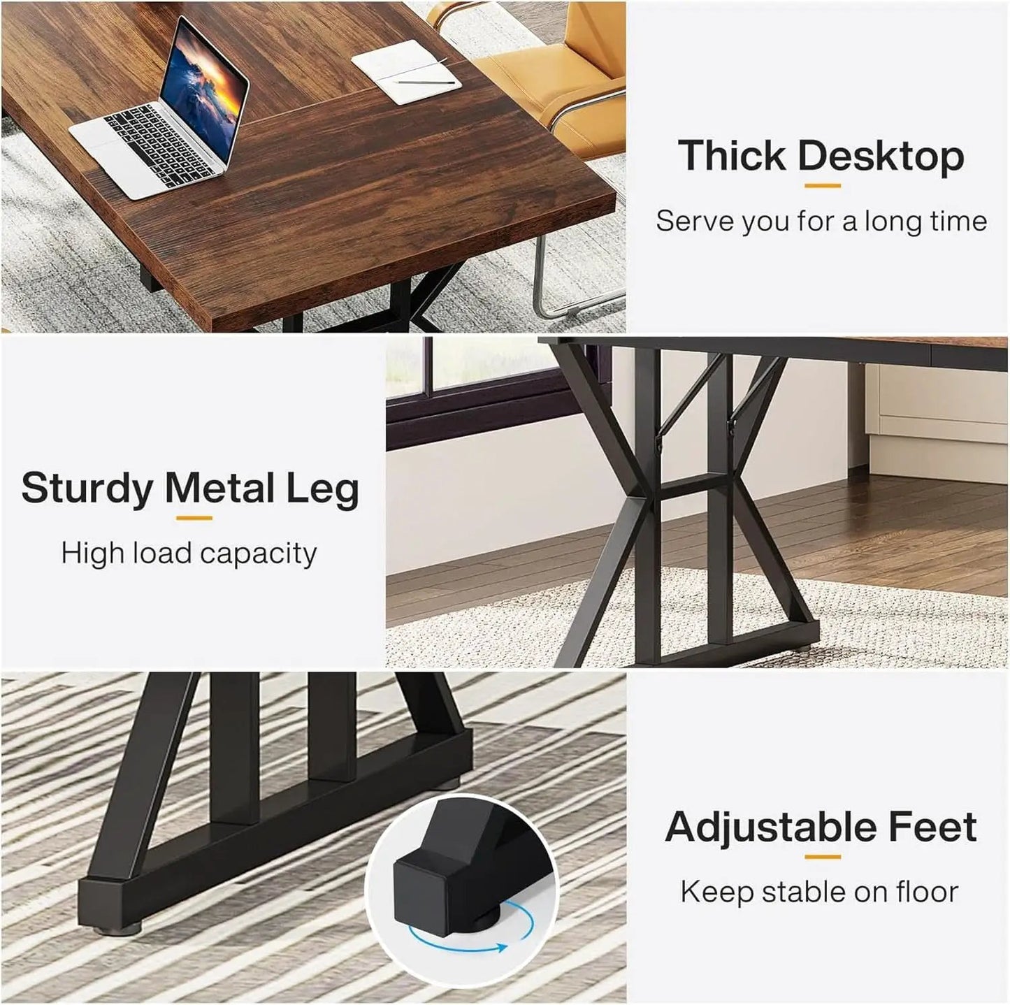Seventy Inch Executive Desk For Office Workstation from PriceLows™