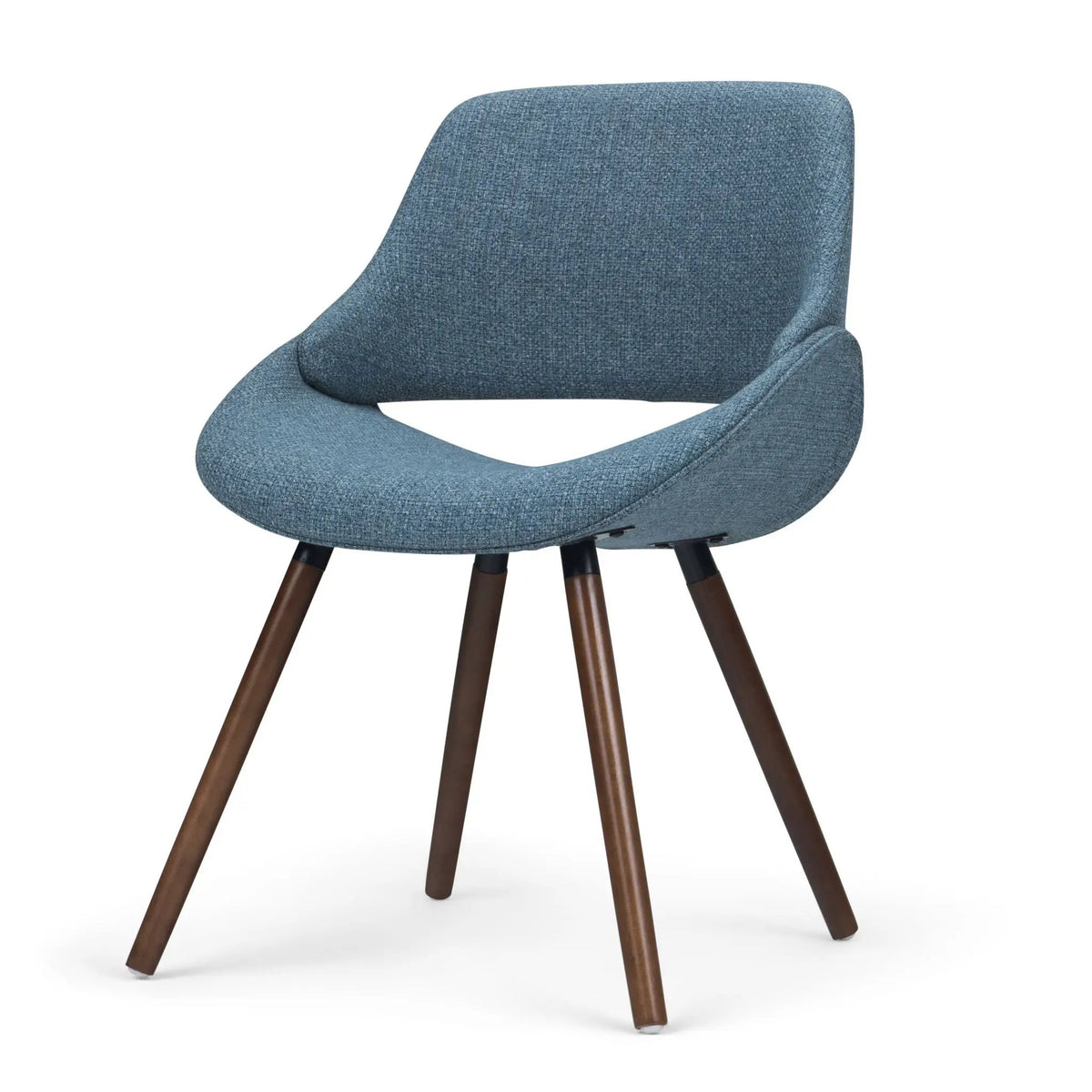 Malden Upholstered Bentwood Dining Chair | Mid Century Modern | Solid And Engineered Wood | High Density Foam