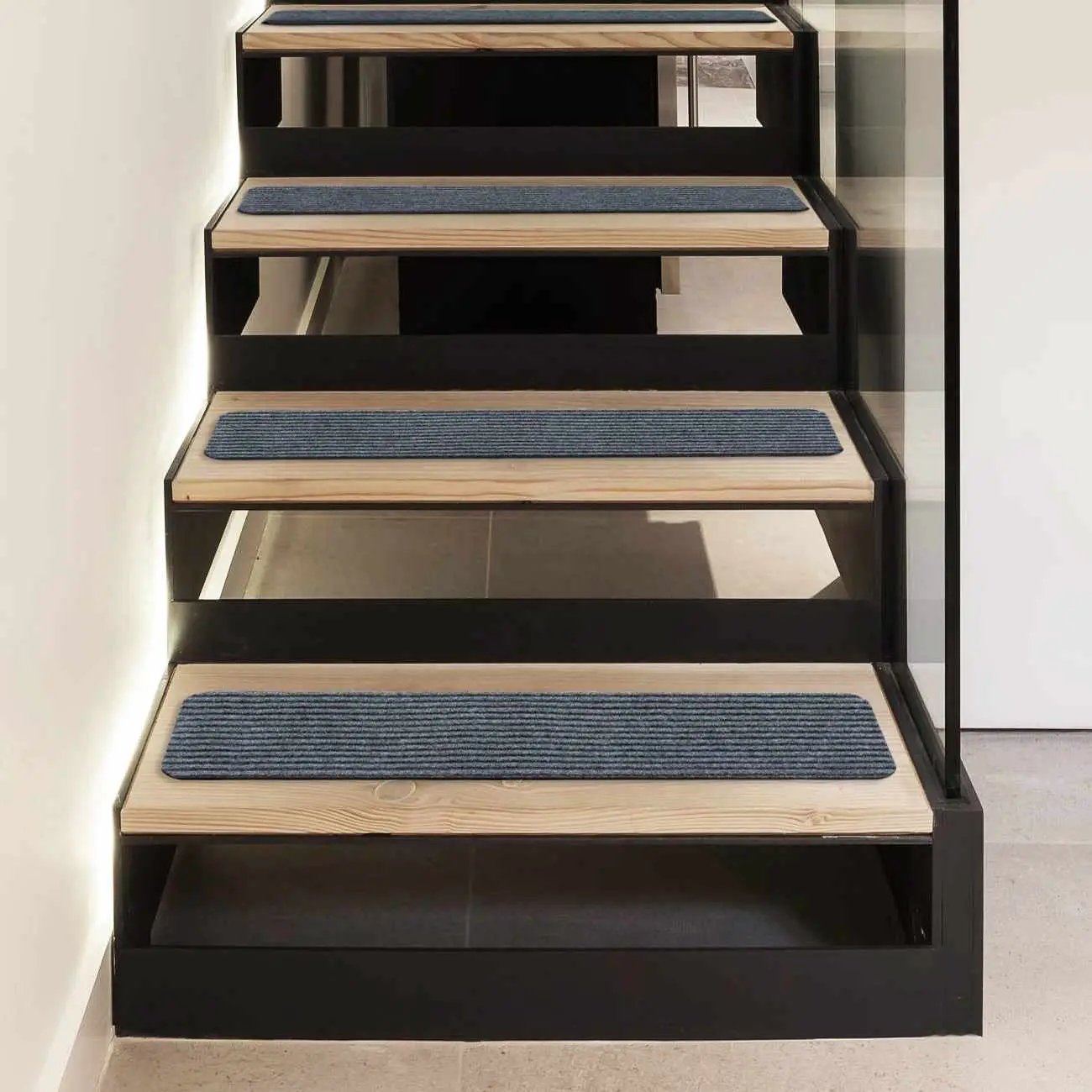 Basic Stair Tread Rugs, Light Gray from PriceLows™