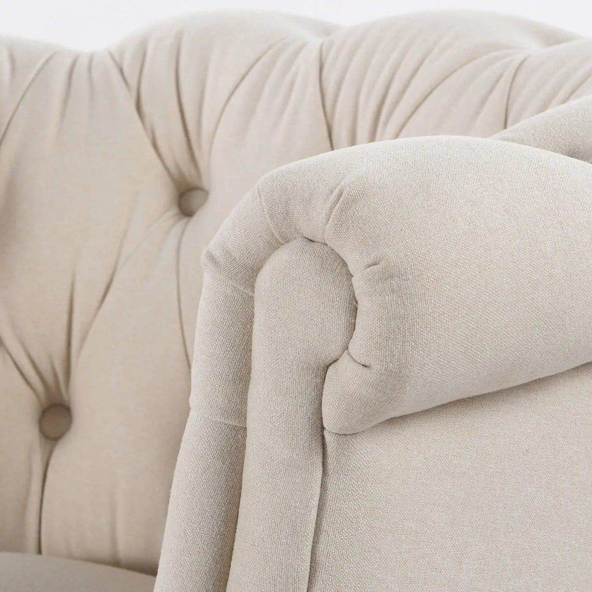 Katherine Tufted Accent Chair | 3 Pieces | Fabric & Plywood | Living Room