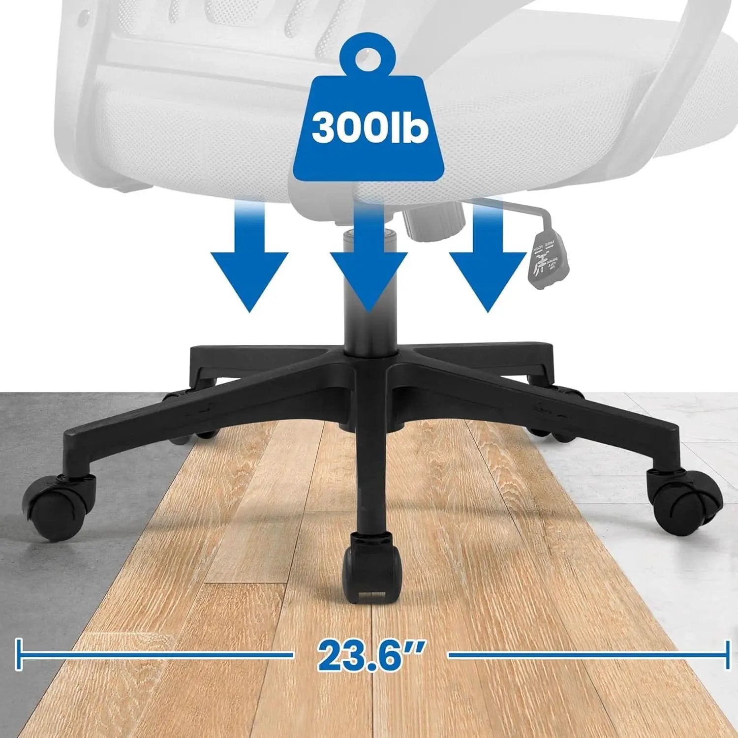 2 Pack Ergonomic Mesh Office Chairs With 360 Degree Rolling Casters Dark Gray For Home Office from PriceLows™