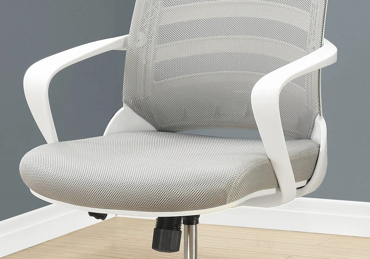 Ladder-Back Office Chair | Mid-Back Ergonomic Design | Adjustable Height | Armrests