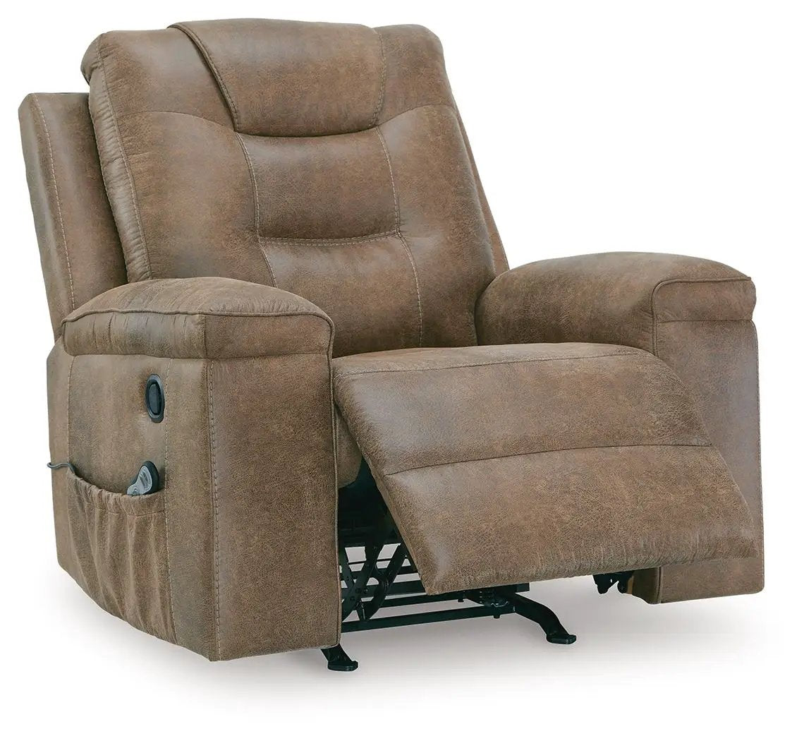 Stockworth Rocker Recliner | Warm Faux Leather | Inviting Comfort | 42 Inch Length