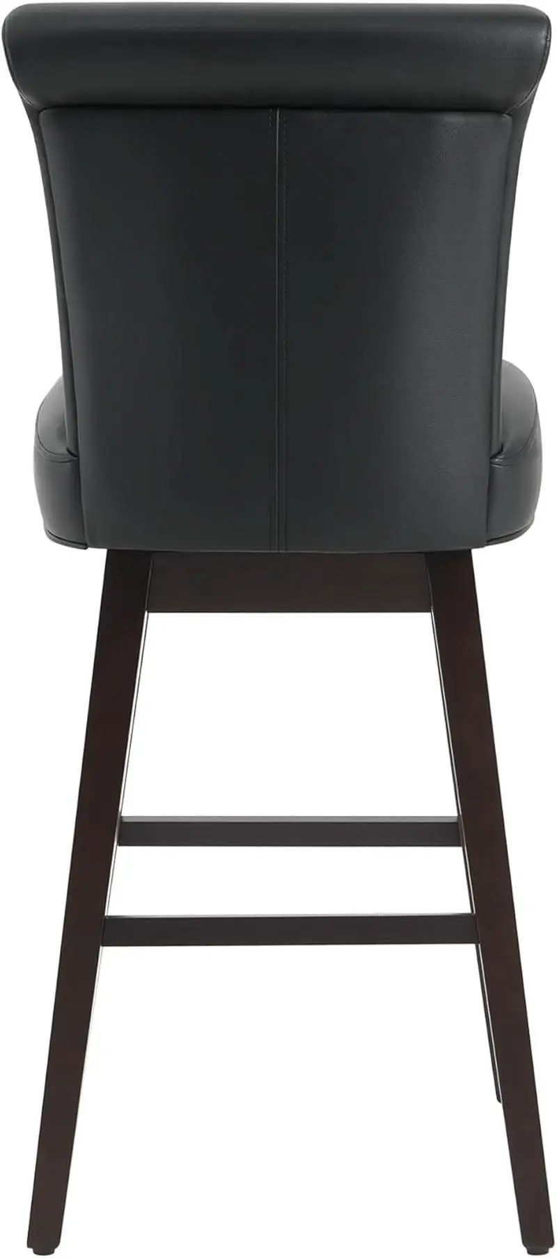 30 Inch Counter Height Swivel Bar Stools Set Of 2 Black from PriceLows™