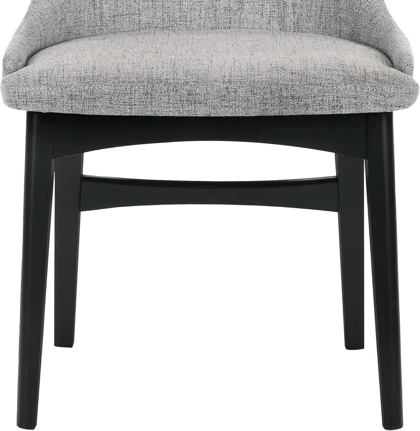 Gray Fabric Wood Dining Chairs Set Of 2 19-Inch Seat Height from PriceLows™