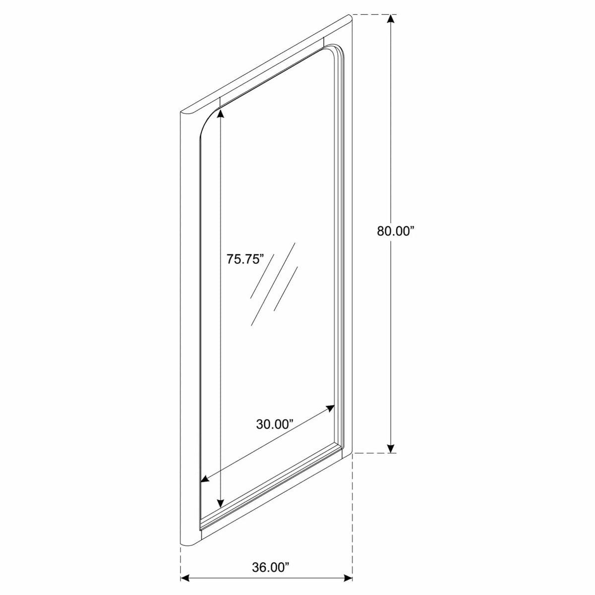 Solano 80-inch Full Length Floor Mirror Weathered Mango | 36 x 2.25 x 80 in | Home Furniture | Home
