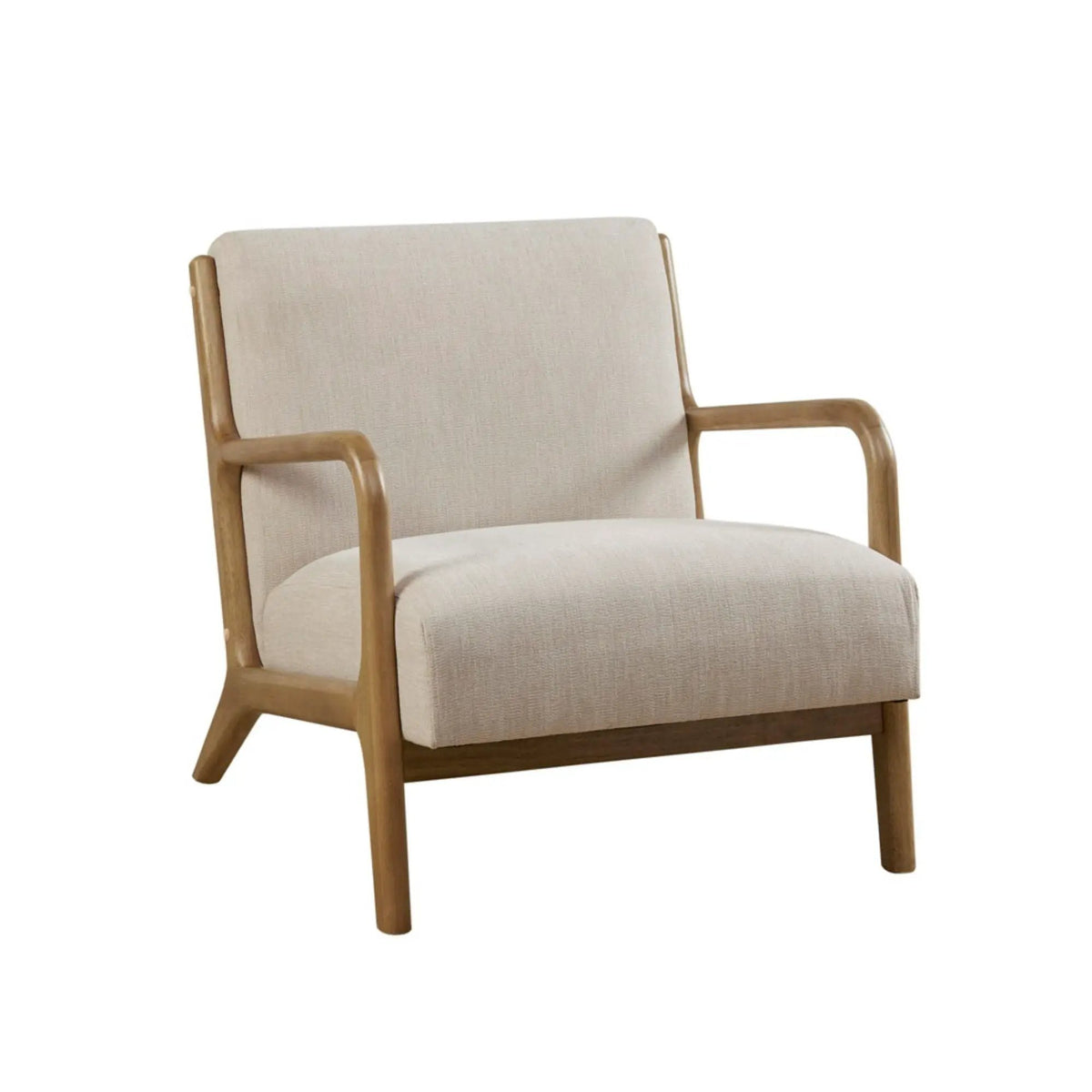 Mid Century Lounge Chair | Solid Wood Frame | High Density Foam | Elm Finish