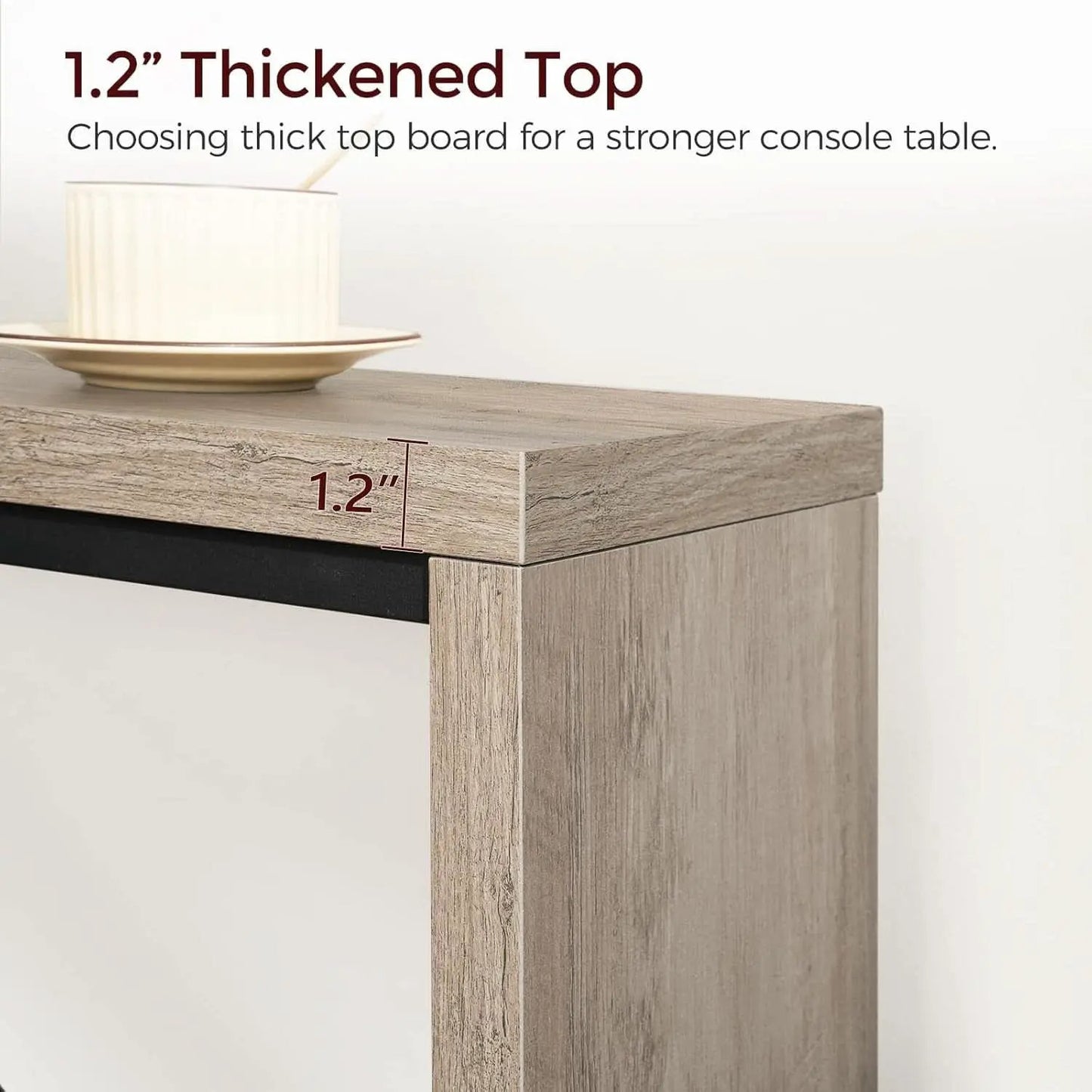 62.2 Inch Greige Industrial Console Table For Entryway from PriceLows™