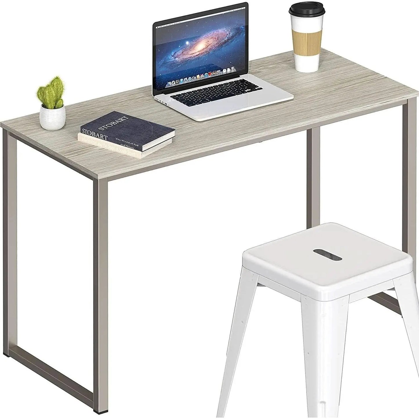 Maple 32 Inch Desk For Home Office With Steel Frame from PriceLows™