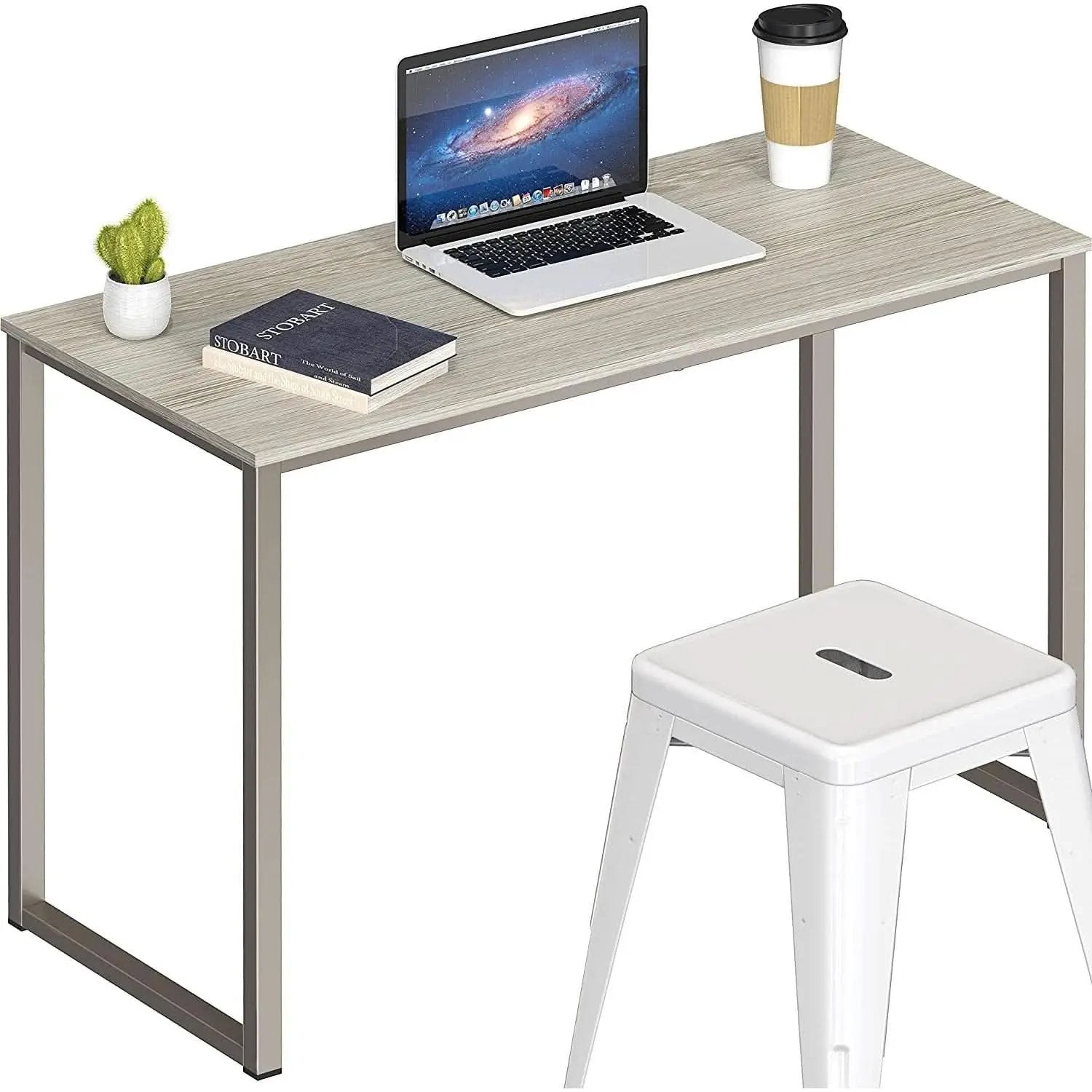 Maple 32 Inch Desk For Home Office With Steel Frame from PriceLows™