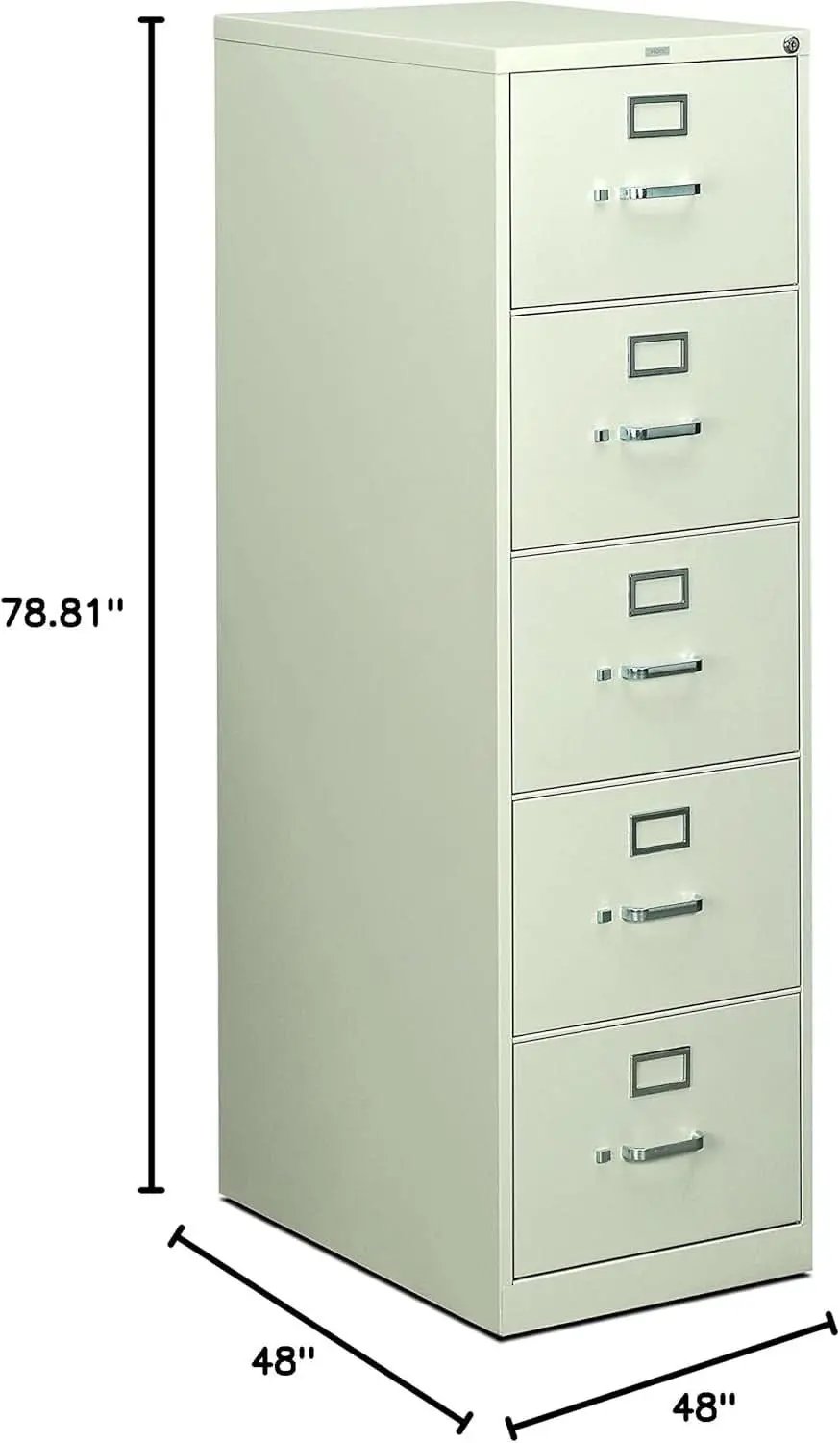 5 Drawer Filing Cabinet 310 Series Full Suspension Gray from PriceLows™