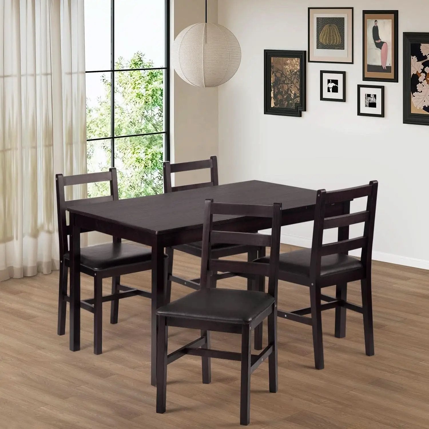 Brown Premium Luxurious Solid Wood Dining Table For Four from PriceLows™