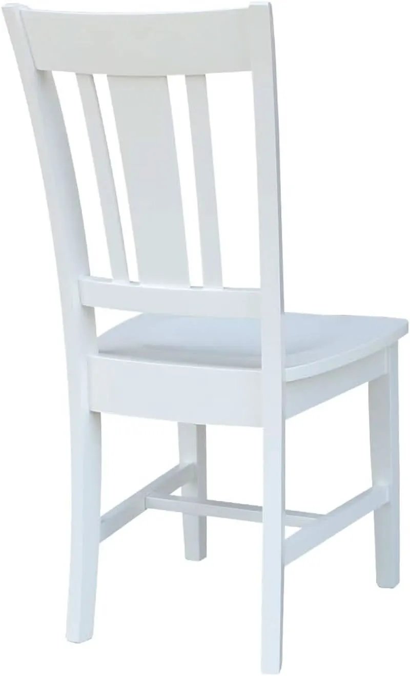 Set of Two White San Remo Splatback Dining Chairs from PriceLows™