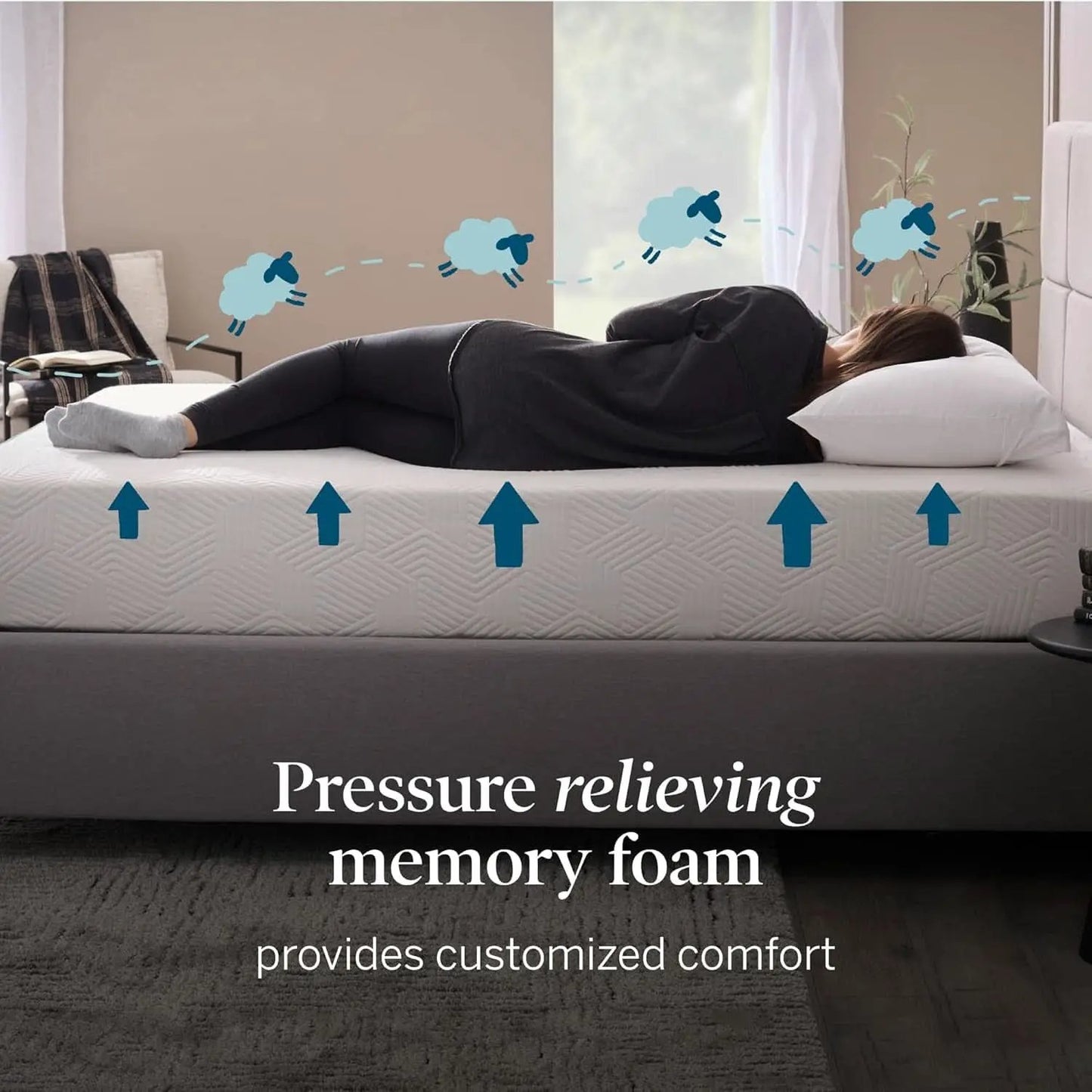 Full Size Memory Foam Mattress Bamboo Charcoal Gel Infusion from PriceLows™