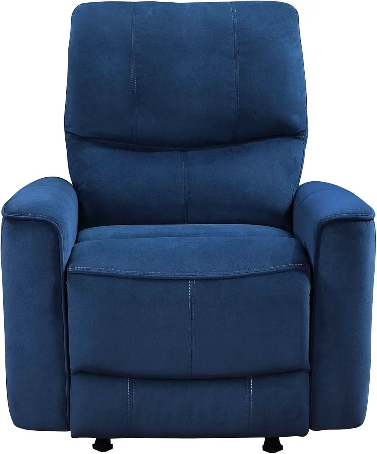 Navy Velvet Power Recliner Chair for Living Room Theater from PriceLows™