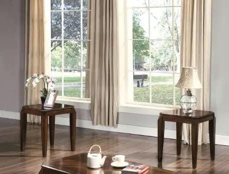 Docila 3 Piece Pack Coffee With End Table (Set of 3) | 3-Piece Set | Walnut | Dining Room Decor