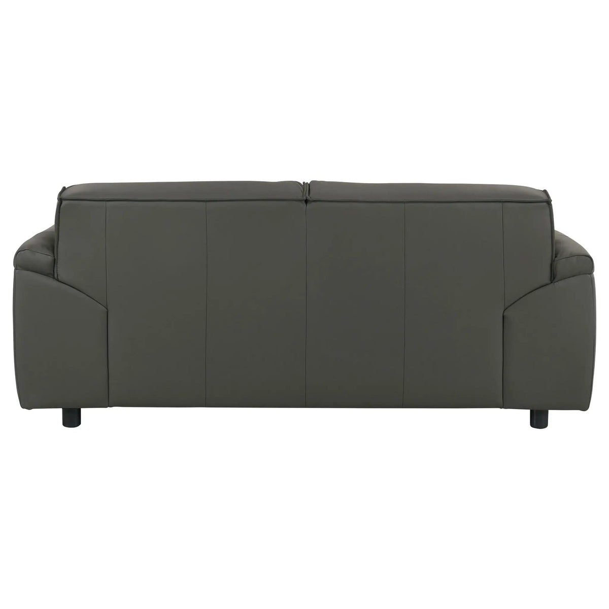Buxton Top Grain Leather Upholstered Loveseat Graphite | 73.5 x 37.5 x 29.5 in | Leather | Living Room