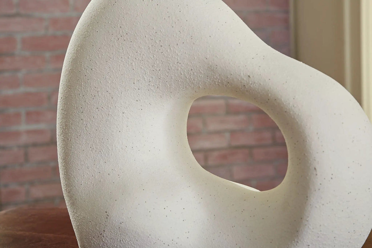 Arthrow Sculpture 11" | 13 x 6 x 11.25 in | Ceramic | Off White