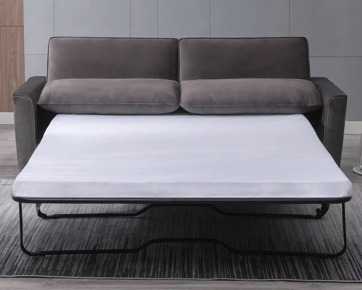 Queen Size Sleeper Sofa Bed DarkSlateGrey StainResistant from PriceLows™