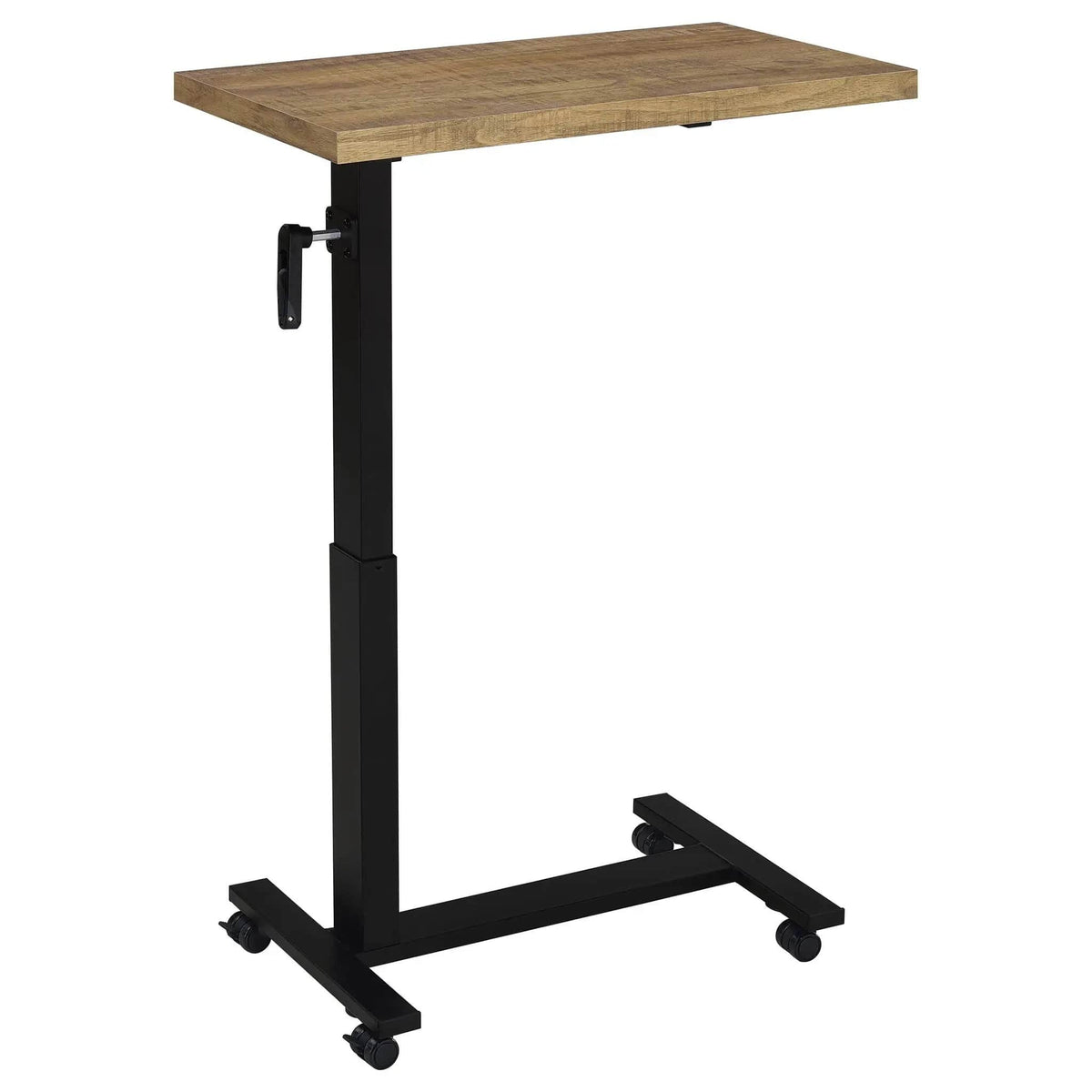 Westpark Height Adjustable Mobile Bedroom C-Table Mango | 28 x 15.5 x 27.75 in | Steel & Wood | Bedroom