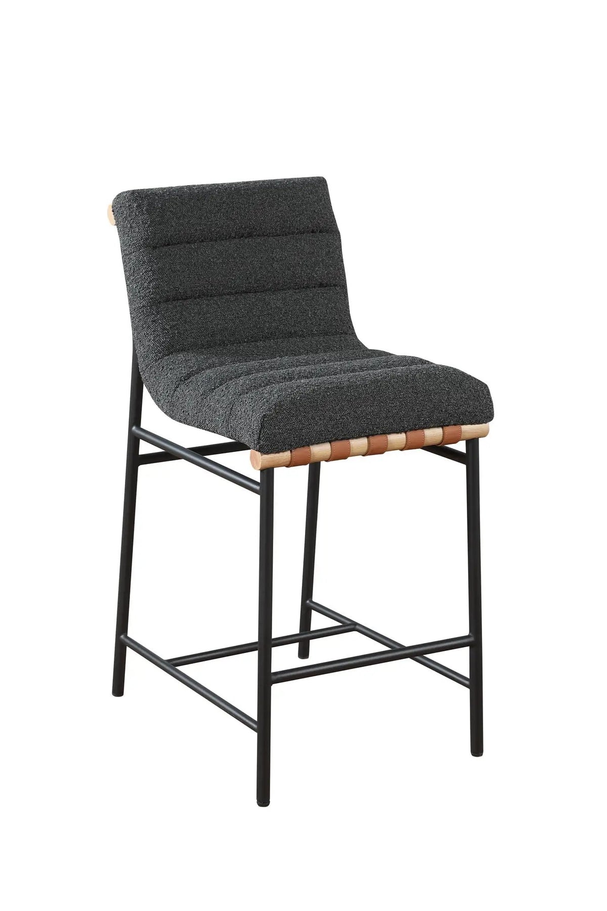 Lahni Boucle Counter Height Chair | 17 Inch Seat Width | Fabric Upholstery | Modern Design