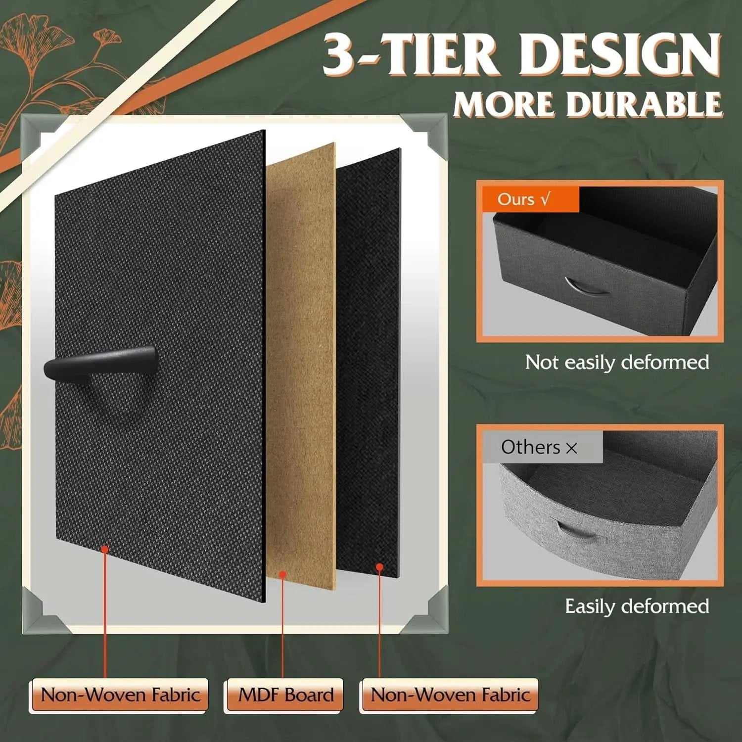 10 Drawer Dresser With Black Finish For Bedroom Storage from PriceLows™