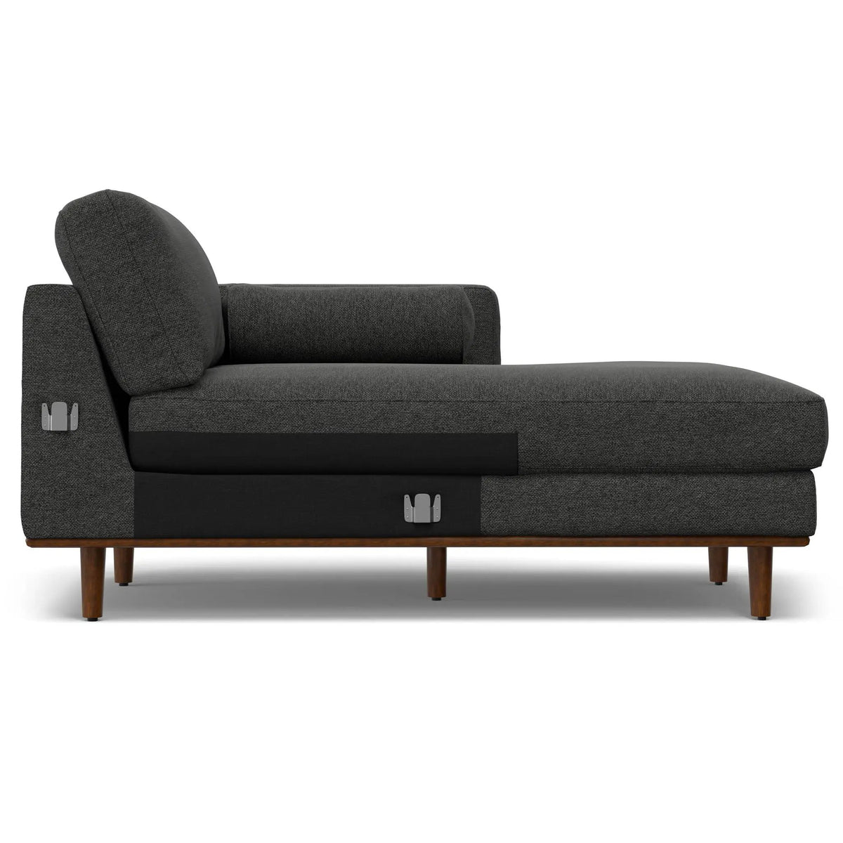 Morrison Upholstered Sectional Sofa | Genuine Aniline Leather | Chaise Cushions | 102.2 Inch Length