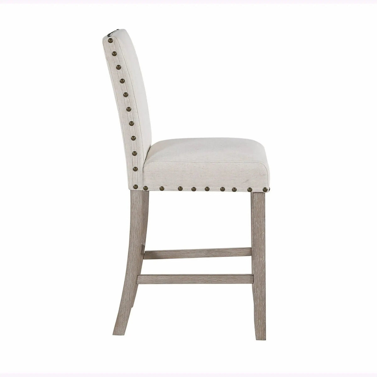 Marian Bar Stools | Set Of 2 | Fabric Finish | Ergonomic Design