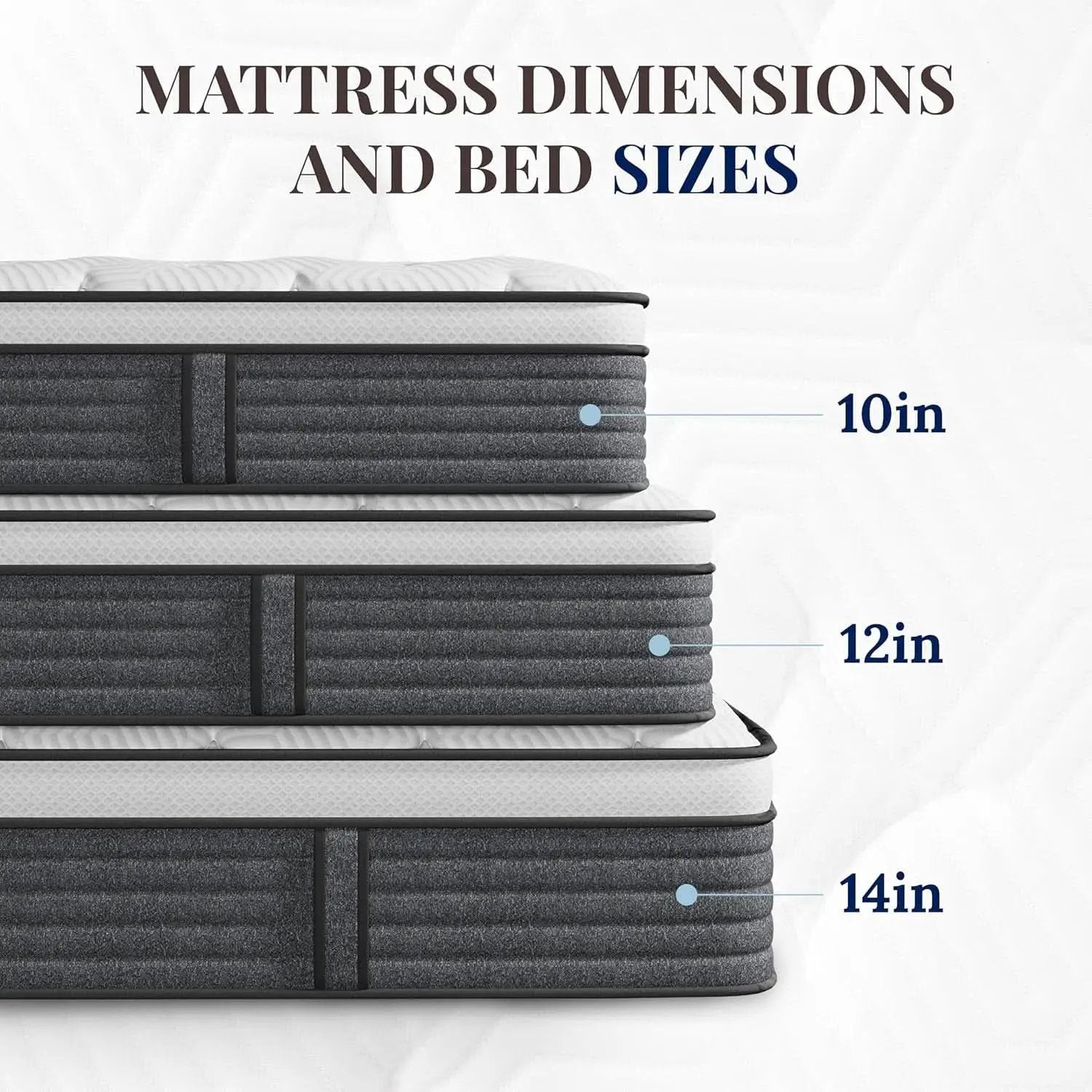 King Size Memory Foam Plus Hybrid Mattress Edge Support from PriceLows™