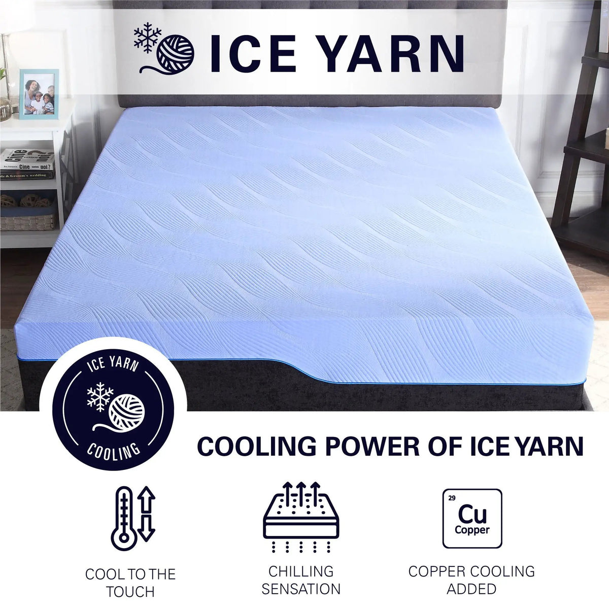 Hybrid Mattress | 12 Inches | Cooling Talalay Latex | Queen