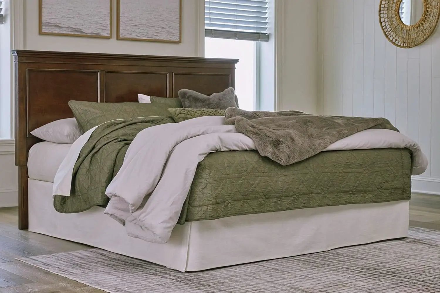 Farmhouse Panel Headboard for King and California King from PriceLows™