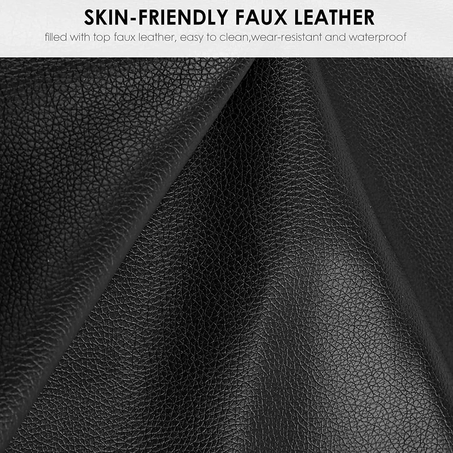 Queen Faux Leather Bed Frame With Adjustable Headboard from PriceLows™
