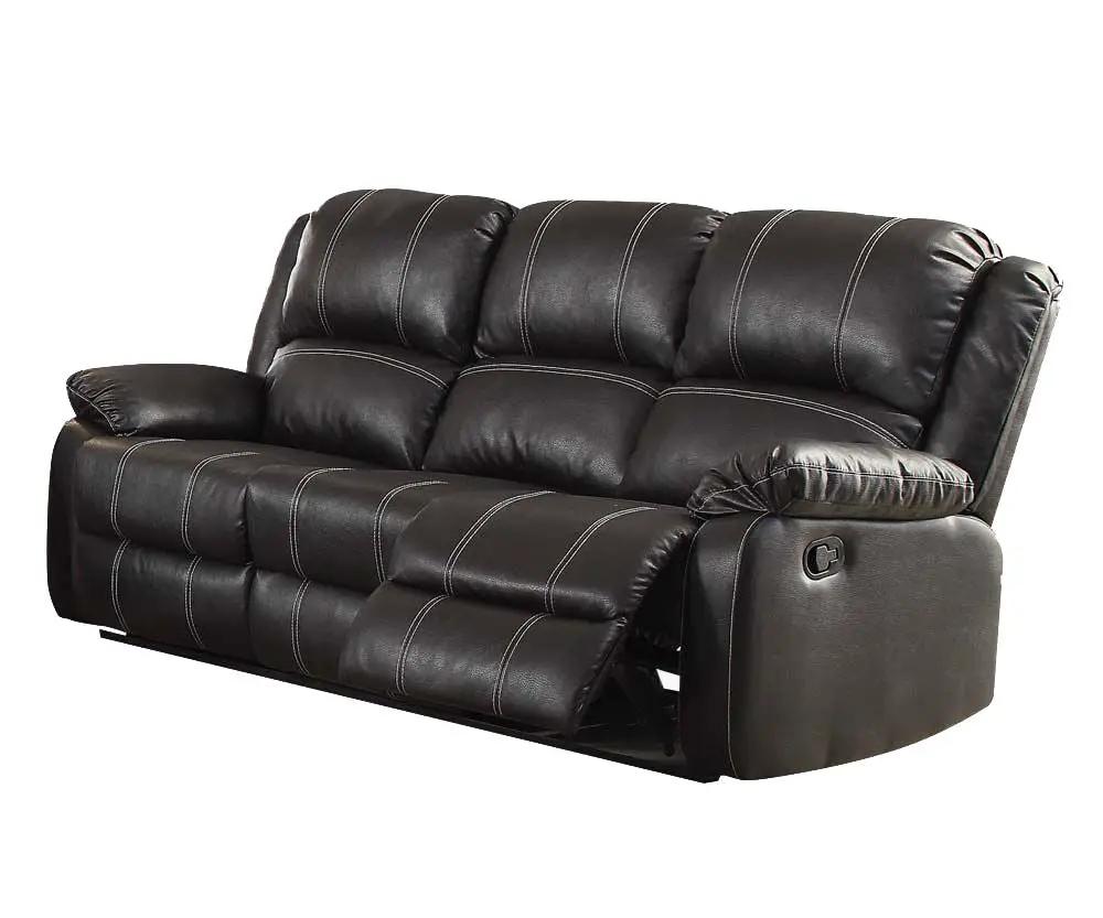 Zuriel Recliner Sofa | Synthetic Upholstery | Smooth Reclining Mechanism | Tight Back Support
