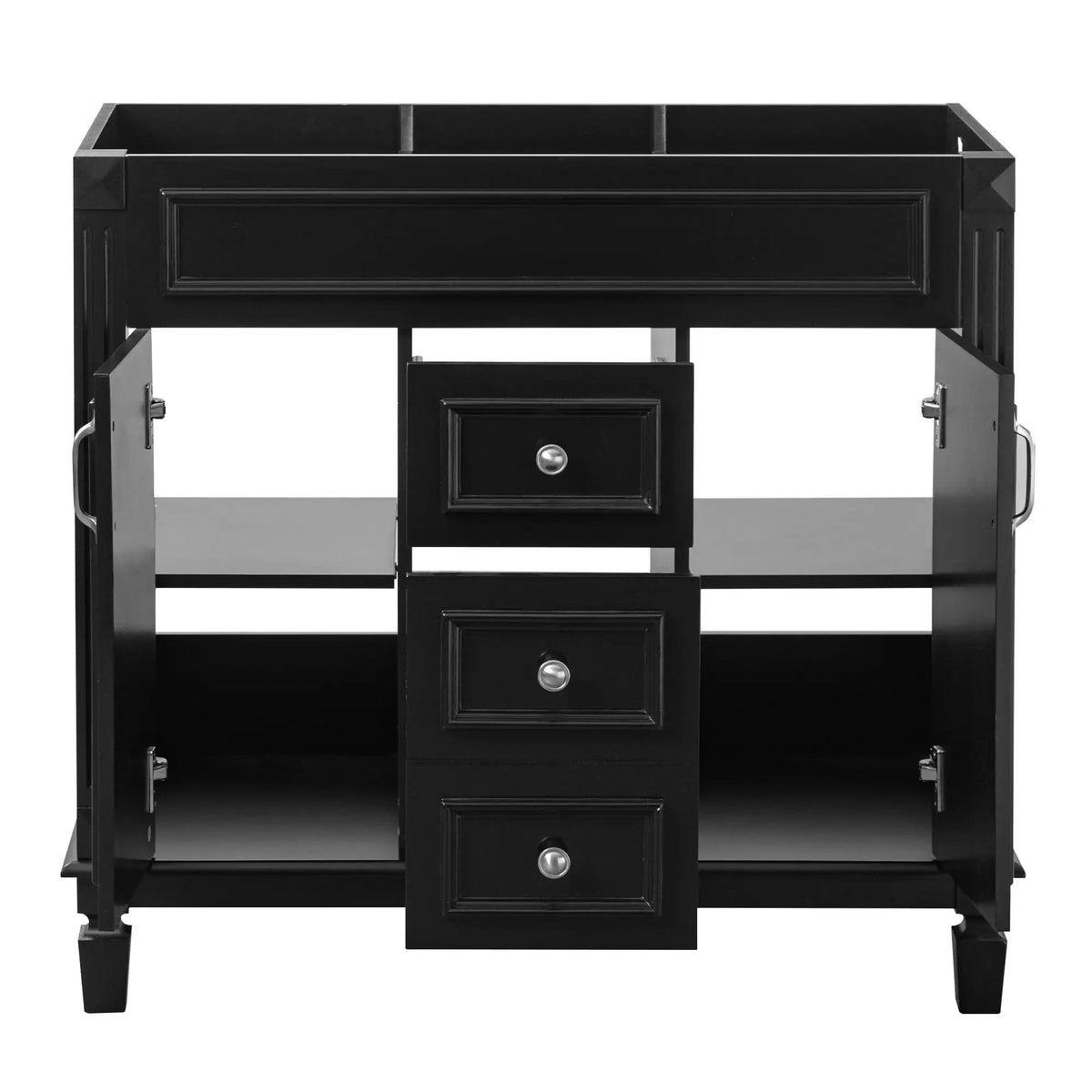 Bathroom Vanity Cabinet | 35.3 Inch Width | 2 Soft Closing Doors | 2 Drawers