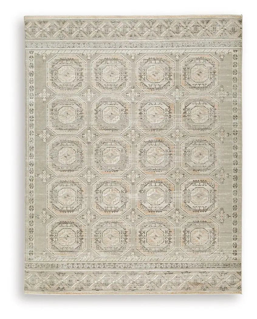 Bachby Area Rug | 94 x 119 Inch | Classic Medallion Pattern | Old And New Motifs