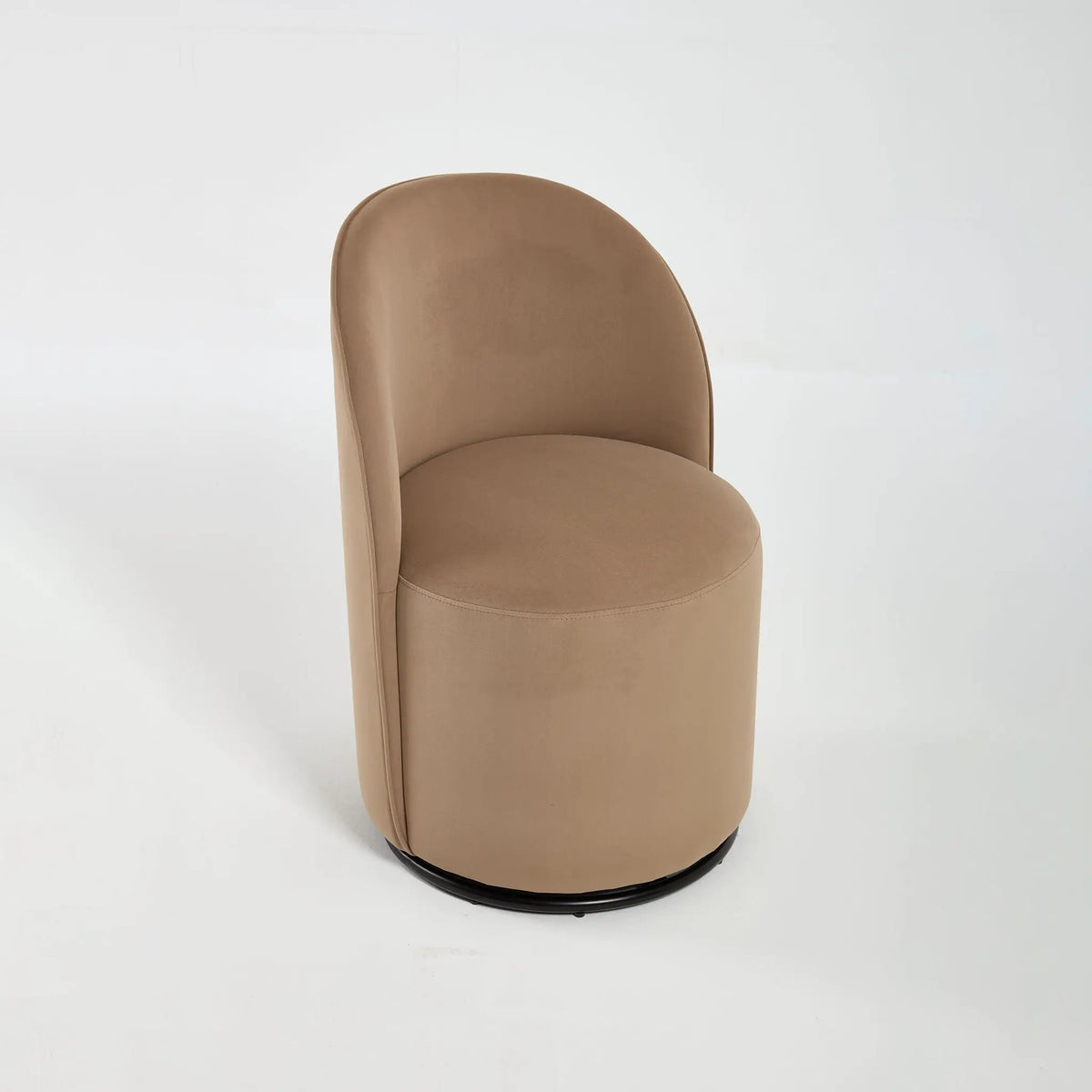 360 Degree Swivel Barrel Chair | Armless Dining Chair | Compact Design | Cozy Upholstery