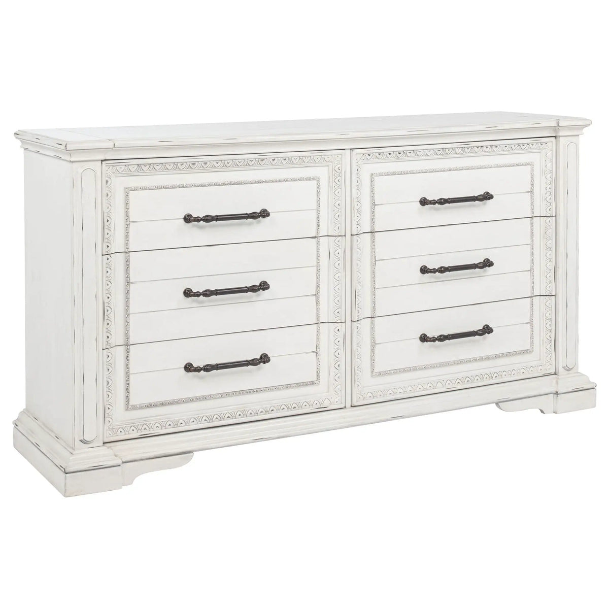 McKinney 4-piece Eastern King Bedroom Set Vintage | 4-Piece Set | Engineered Wood | White