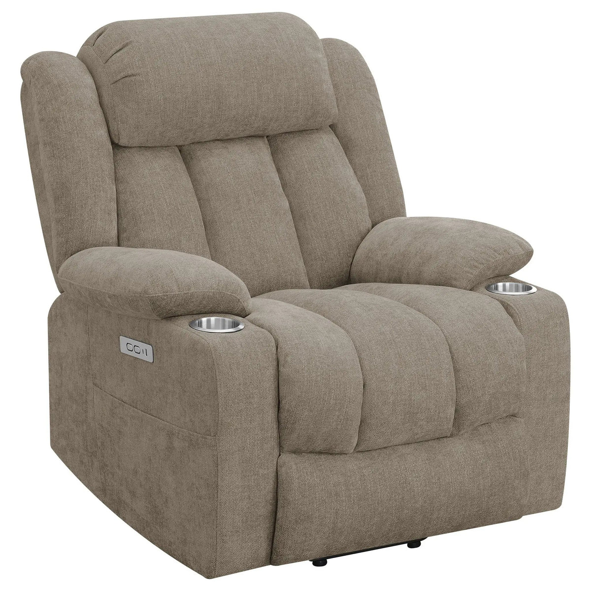 Beca Power Lift Recliner | Upholstered | Integrated Cupholders | USB Charging Port