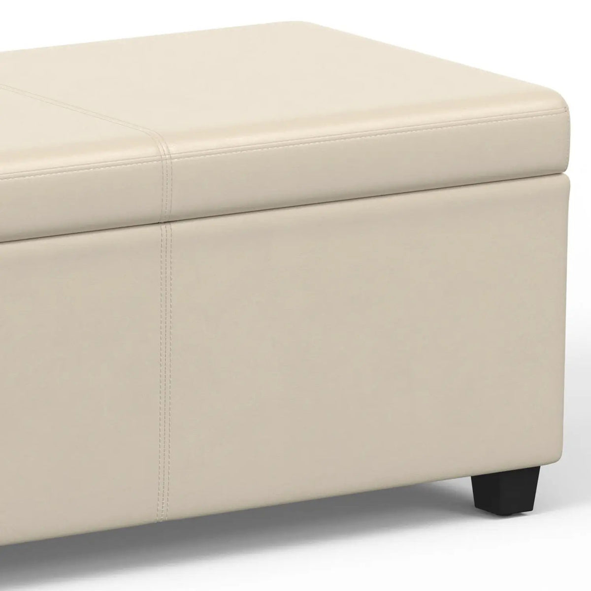 Storage Ottoman Bench | Solid Wood Frame | High Density Foam
