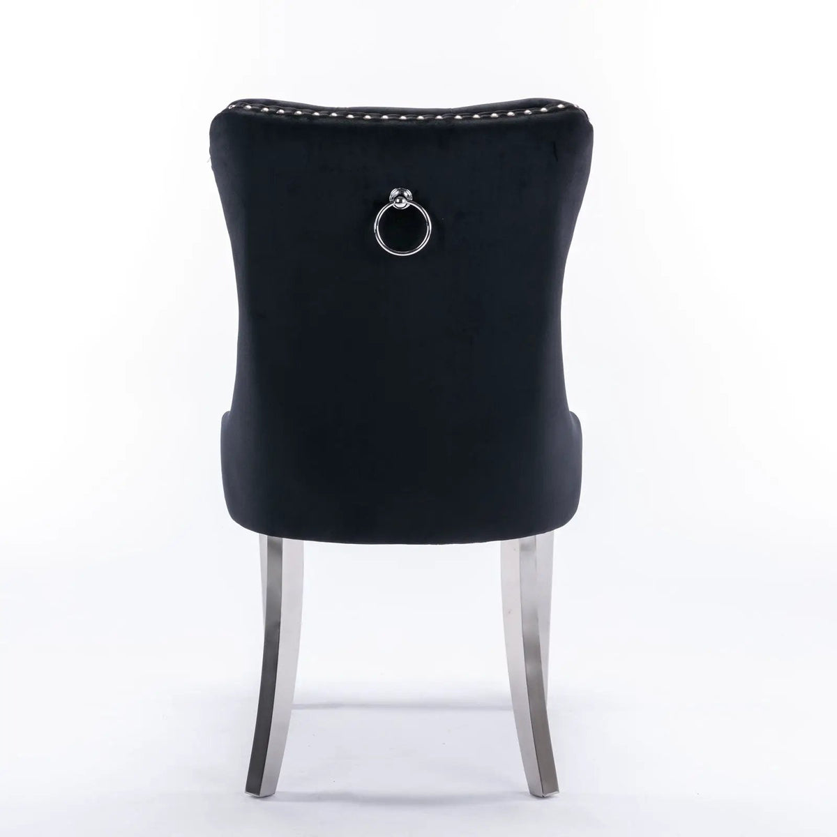 Dining Chair | Tufted Upholstery | Stainless Steel Legs | Set Of 2