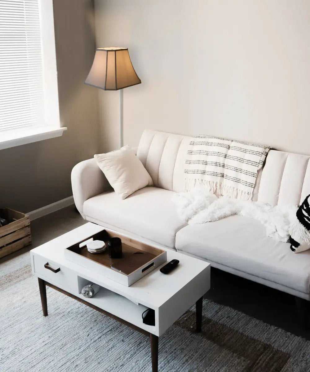Floating Wall Light | 16 Inch Wide | Plug In | Eggshell Shade