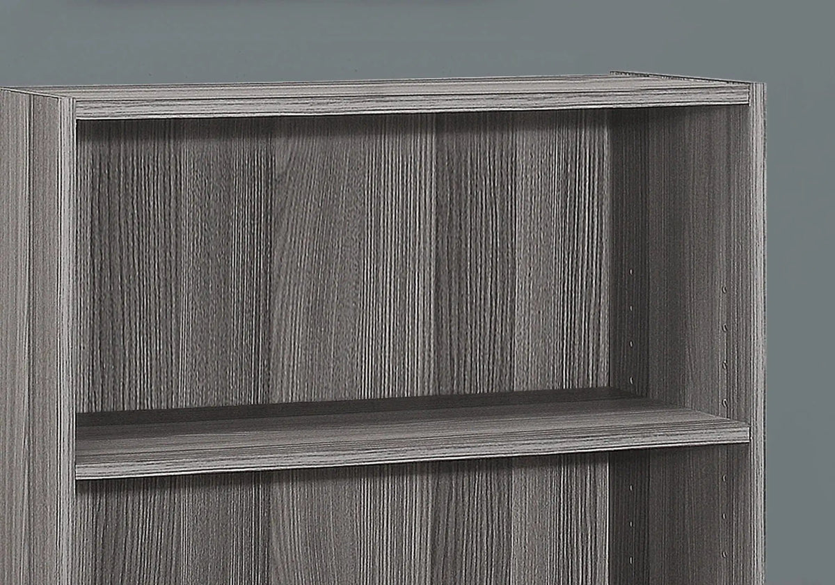 Bookshelf, Bookcase, 4 Tier, For Office, Transitional | 24.75 x 11.75 x 35.5 in | 4-Tier | Home Office