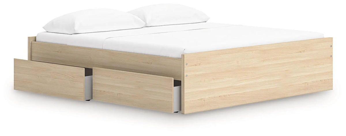 Platform Bed | Four Storage Drawers | Clean Minimal Design