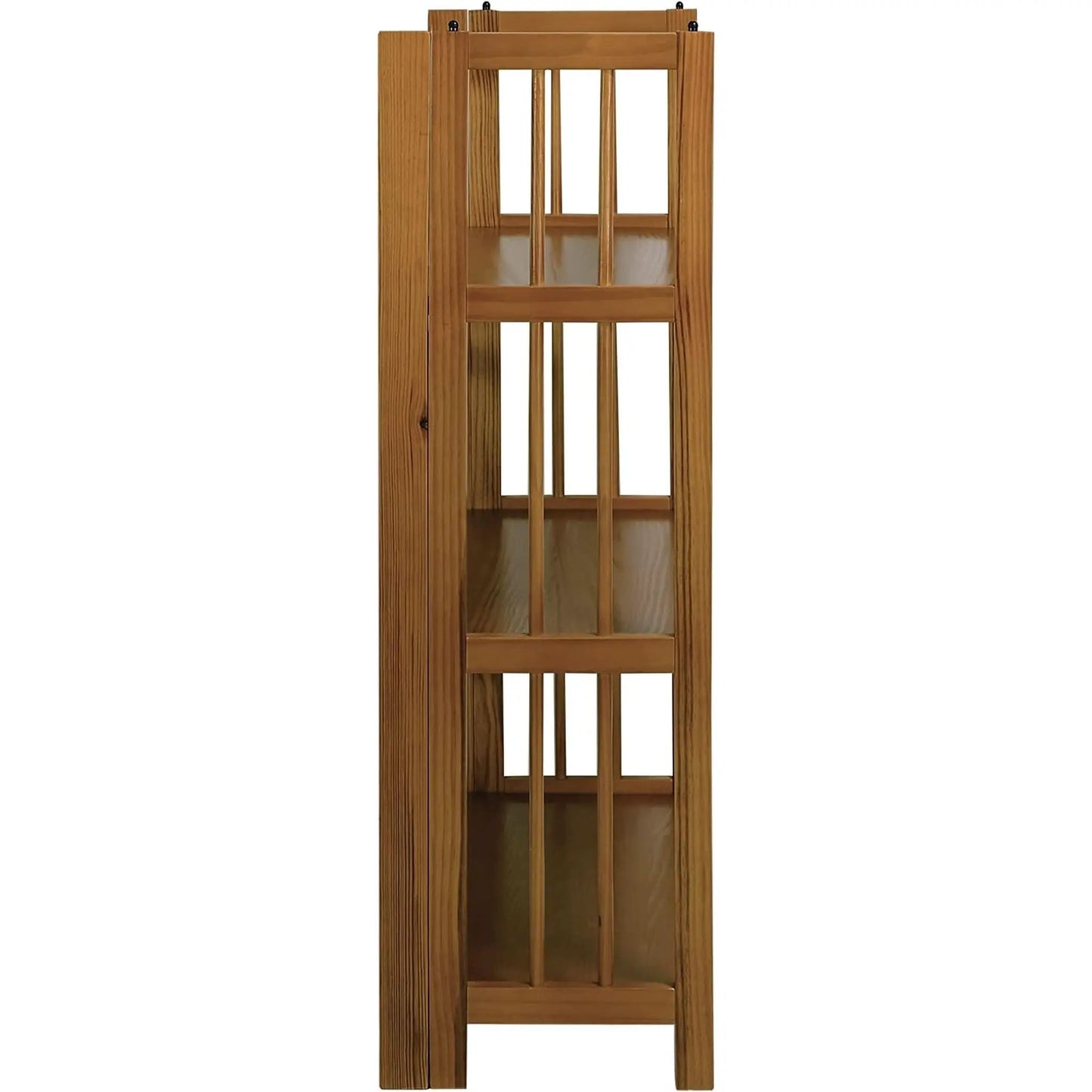 Chestnut Three Shelf Stackable Bookcase Solid Wood from PriceLows™