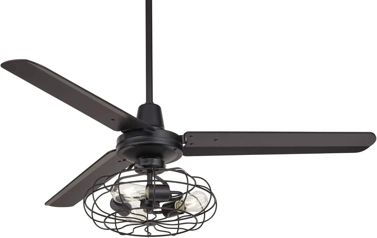 Matte Black Ceiling Fan 52 Inch With Integrated LED Remote from PriceLows™