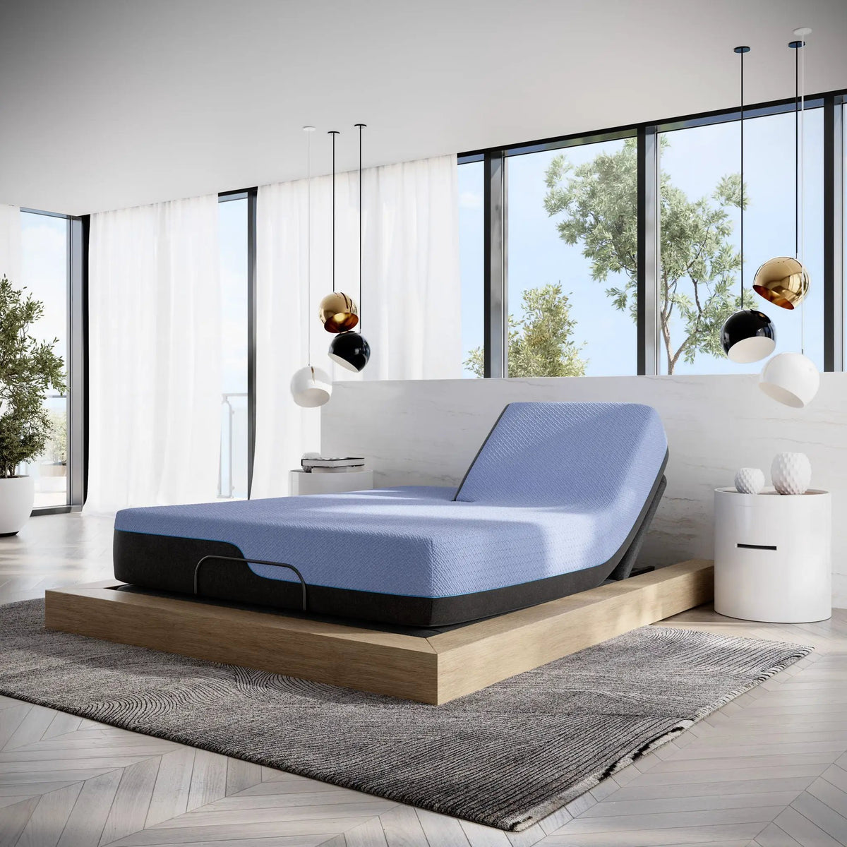 Hybrid Mattress | 12 Inch Height | Talalay Latex | Copper Infused Foam
