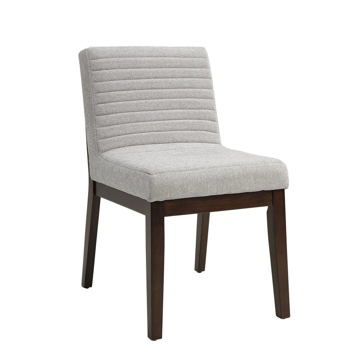 Edwyn Linen Side Chair (Set of 2) | 25 x 20 x 34 in | Rubberwood & Linen | Gray